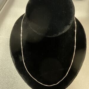 20” Italy .925 Silver Chain Necklace With Magnetic Clasp GnuFashion